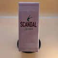 Scandal by Jean Paul Gaultier showr gel box on a stand