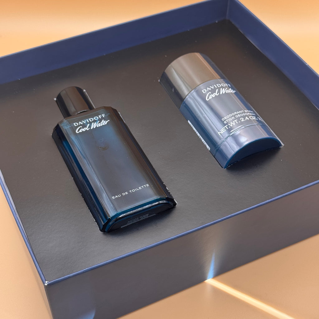 Two Davidoff Cool Water products on a box set